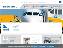 Tablet Screenshot of flughafen-graz.at